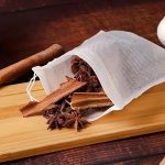 100 200PCS Food Grade Disposable Tea Bags With String And Heal Seal - Non-woven Fabric Spice Filters For Tea Infuser - Convenien