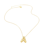 Gold Stainless Steel Pendant Necklace