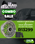 Vogue Mags 17 Inch 5 100 114 & Tyre Combo Vw Polo Vw MK5 MK6 toyota Corolla