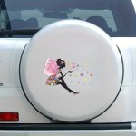 Cute Cartoon Butterfly And Flower Fairy Sticker Decals For Smooth Surface Decoration Such As Cars Walls Refrigerators Etc