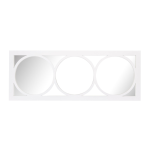 Artic Moon Mirror - White