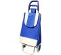 Dansup Heavy-duty Shopping Trolley Bag Cabin Suitcase 2 Wheels - 22 Inch Blue