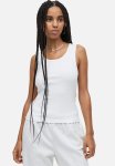 Ribbed Cotton Vest Top - White