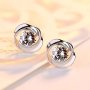 Elegant & Cute Stud Earrings With Synthetic Gemstones - Versatile Alloy Fashion Jewelry For Women Perfect For Casual Attire