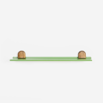 Emerging Creatives Bobby Shelf - Willow Green Dark Oak - Large
