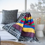 Ndebele - Beads Black natural - 140 X 180 Cm