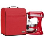 Homest Stand Mixer Cover Compatible With Kitchenaid 6 7 8 Quart Bowl Liftdust Cover With Zipper Pocket For Accessories Red Paten