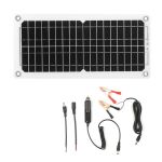 Monocrystalline 12W 12V Solar Panel Kit With USB Port Off Grid
