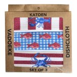 Dishcloth Box Set 3 - Blue Crab Lobster