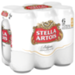 STELLAR Pure Malt Lager Beer Cans 6 X 410ML