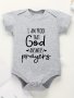 100% Cotton Baby Bodysuits I Am Proof That God Answers Prayers Letter Printing Comfortable Soft Crew Neck