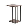 C Shaped Sofa Side Table - Chestnut