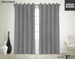 Simon Baker Provance Eyelet Curtain Silver Various Lengths - Silver W 265 X L 250CM