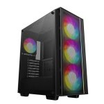 Deepcool Matrexx 55 Mesh V4 C Atx Chassis With Upgraded Front LED Strip 3X 140MM Front And 1X 120MM A-rgb Pwm-enabled Pre-instal