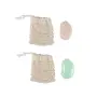 Basics Bathmate Soap Saver With Soap Bar Lavender & Peach 2PCS