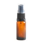 5ML Amber Glass Aromatherapy Bottle With Spritzer - Black 18 410