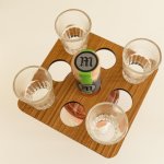 Shot Glass Holder 4 Or 8 - 8 Shots Medium