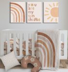 Cot Duvet Bedding Boho You Are Rainbow Set