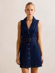 Nicola Denim Blazer Dress - 16 Dark Wash