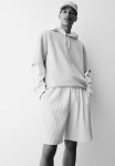 Regular Fit Pleated Shorts - Light Beige