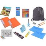 Small Stationery Pack With Black Drawstring Bag