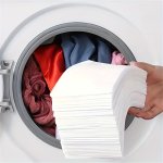 Ydicoc 100-PACK Laundry Sheets Color Grabber & Dye Trapping Sheet Machine Wash Safe Phosphorus-free Fabric Care Gentle On Hands 