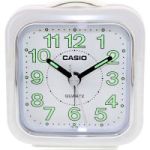 Casio Analog Alarm Clock White
