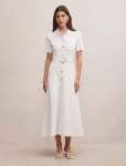 Amy Knit Midi Dress - 18 Porcelain