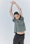 Oversized T-Shirt - Dark Khaki Green