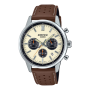 Casio Edifice Leather Chronograph Gents Watch EFR-575L-7ADF
