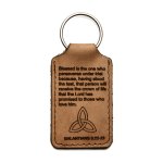 Blessed Galantians 5:22-23 Leather Keyring