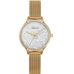 Stjerner-gold Lds White Dial With Swarovski Crystals V238LXGWMG