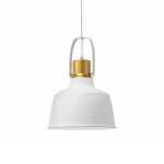Nautical Pendant Light Black Gold White - Gold