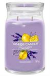 Candle Signature Collection Lemon Lavender Large Jar - New Jar Design 2 Wicks Retail Box No Warranty   Product Overviewwith This