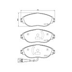 Stone Brake Pad Set Front SP88500