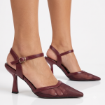 Madison Piper Heel - Wine - 8