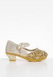PoP Candy Sequined Kitten Heels - Gold