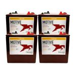 Set Of 4 Trojan T105-AES 6V GC2 Deep-cycle Agm 207 Ah Golf Cart Battery Up To 3X Longer Cycle Life Than Standard Agm Maintenance