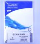 A4 Exam Pad Punched 100 Page 5 Pack Retail Packaging No Warranty