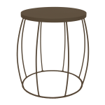 Eclipse Side Table - Mocha Bronze