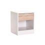 - Marlini 1 Drawer Pedestal - Oak / White