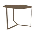 Medium Paul Coffee Table - Mocha Bronze Gold Ferro