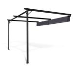 Skyline Wall Mounted Pergola - 3X2.7M - Grey
