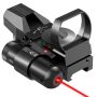 Optical Sight Scope With Laser Adjustable Multi Reticle View
