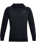 Men's Ua Rival Fleece Hoodie - Black Onyx WHITE-001 LG