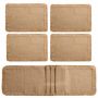 Jute Dining Table Set 5 Pcs Eco-friendly Placemats & Table Flags