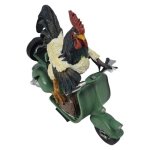 Habitat Rooster On Scooter Statue Height: 21CM