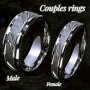 Men's And Women's Simple 6/8MM Brushed Stainless Steel Couple Ring Suitable For Men And Women's Proposal Engagement Wedding Band Promise Ring Lover Gifts