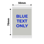 NB661 - - B1 / B21 / B3S / B4 - 50X70MM - 90 Silver Grey Blue Text Labels