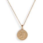 Goldair Gold Roman Coin Pendant Necklace
